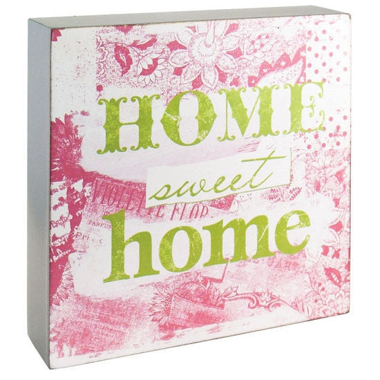 5" Box Sign Home Sweet Home - Gifts Happen Here