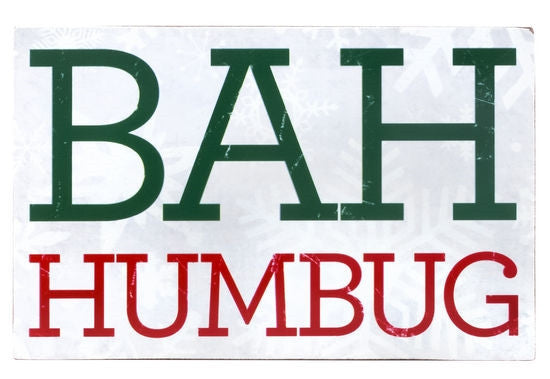 5" Box Sign Bah Humbug Christmas - Gifts Happen Here