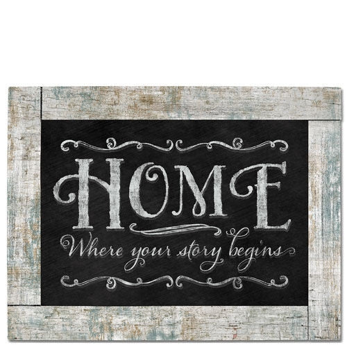 11.5" Chalk Sign Home Where Your Story Begins - Gifts Happen Here