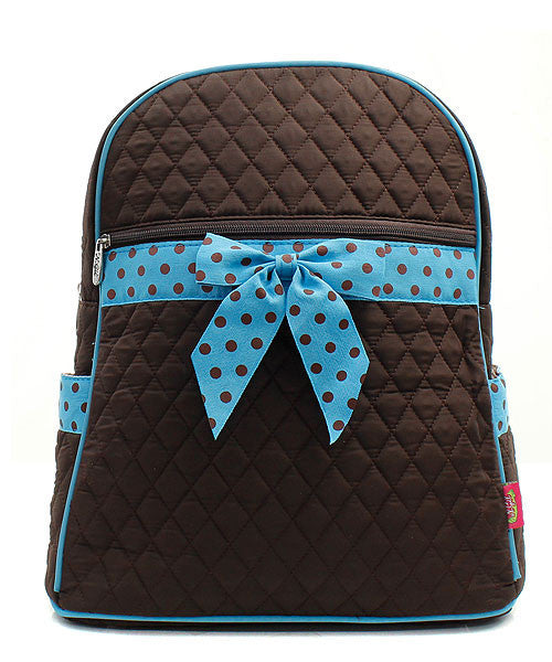15" Quilted Backpack Bookbag Kids School Tote - Gifts Happen Here