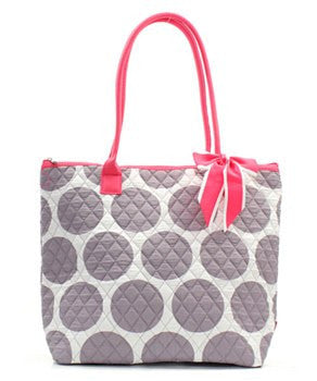 16" Quilted Tote Bag Handbag Purse - Gifts Happen Here