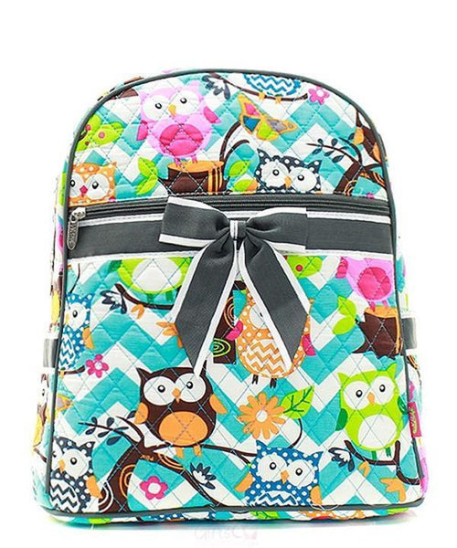15" Quilted Backpack Bookbag Kids School Tote - Gifts Happen Here
