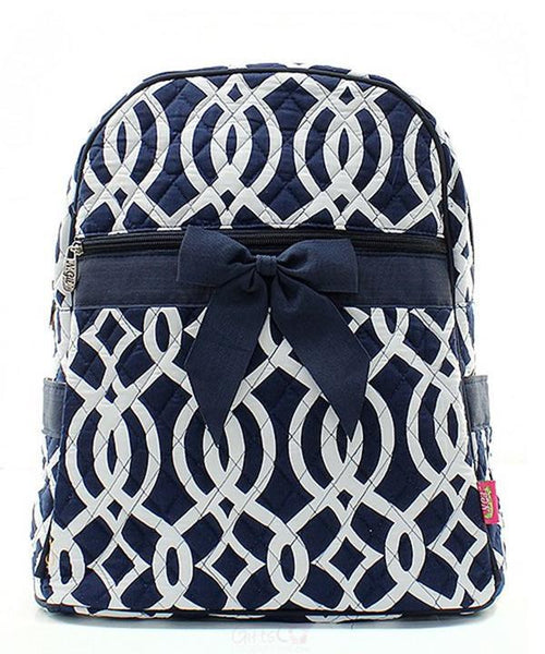 15" Quilted Backpack Bookbag Kids School Tote - Gifts Happen Here