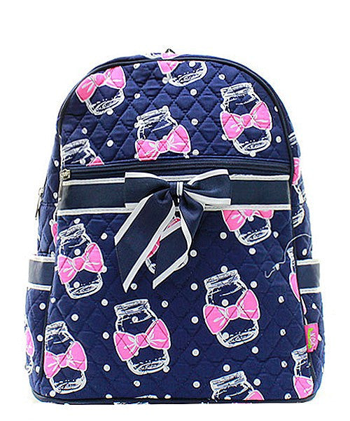 15" Quilted Backpack Bookbag Kids School Tote - Gifts Happen Here