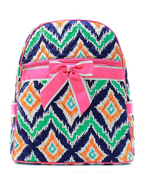 15" Quilted Backpack Bookbag Kids School Tote - Gifts Happen Here