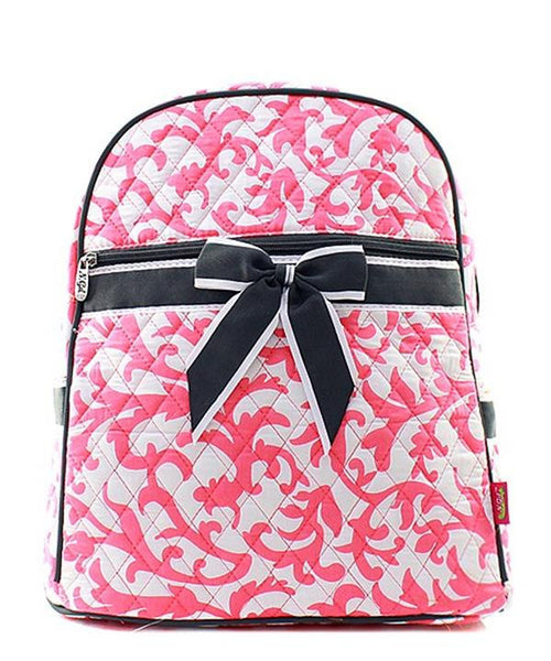 15" Quilted Backpack Bookbag Kids School Tote - Gifts Happen Here
