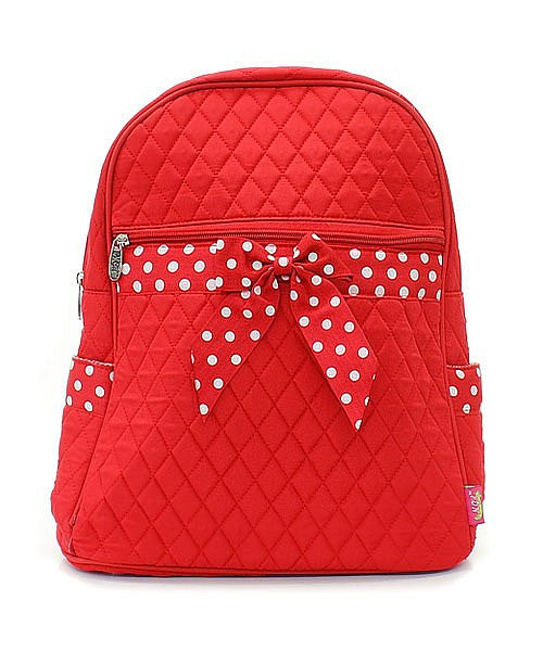 15" Quilted Backpack Bookbag Kids School Tote - Gifts Happen Here