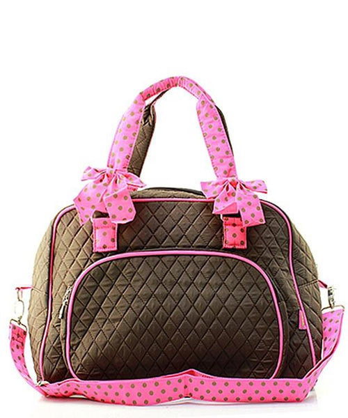 18" Quilted Duffle Tote Bag Kids Girls - Gifts Happen Here