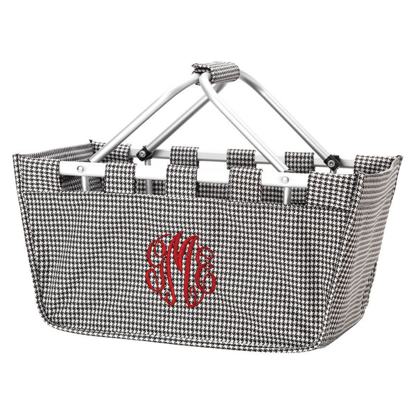 18" Large Market Basket Utility Tote Bag Game Day Tailgate Personalized - Gifts Happen Here