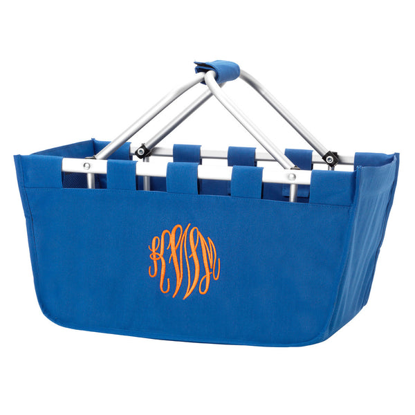 18" Large Market Basket Utility Tote Bag Game Day Tailgate Personalized - Gifts Happen Here